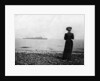 The Empress Maria Feodorovna looking at a Danish naval vessel off Hvidovre, Denmark by Queen Alexandra