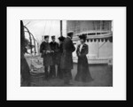 A group on the royal yacht Victoria and Albert III at Copenhagen, Sweden by Queen Alexandra