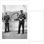 Commander Sir Archibald Milne (1855-1938) with Captain V Stanley by Queen Alexandra