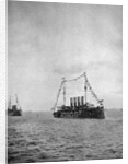 Naval review off the coast of Portsmouth by Queen Alexandra