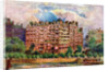 The Savoy Hotel as seen from the River Thames, London by William Harold Oakley