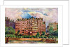 The Savoy Hotel as seen from the River Thames, London by William Harold Oakley