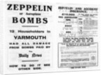 Zeppelin and accident insurance advertisement by Anonymous