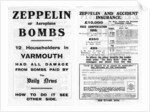Zeppelin and accident insurance advertisement by Anonymous