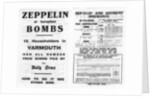 Zeppelin and accident insurance advertisement by Anonymous