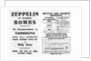 Zeppelin and accident insurance advertisement by Anonymous