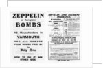 Zeppelin and accident insurance advertisement by Anonymous