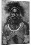 Captain of a company of cannibal fighting men, New Guinea by Anonymous