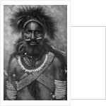 Captain of a company of cannibal fighting men, New Guinea by Anonymous