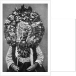 Floral mask of a Bulgarian bride by Anonymous