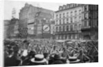 The German army marching through Brussels, First World War by Anonymous