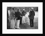 Royal cricketers at Cumberland Lodge, Windsor Great Park, Berkshire by Ernest Brook