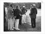Royal cricketers at Cumberland Lodge, Windsor Great Park, Berkshire by Ernest Brook