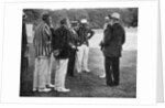 Royal cricketers at Cumberland Lodge, Windsor Great Park, Berkshire by Ernest Brook