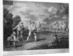 Cricket in 1743 by Anonymous