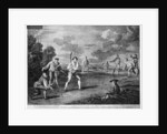 Cricket in 1743 by Anonymous
