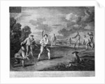 Cricket in 1743 by Anonymous