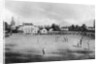 A cricket match in progress at Kennington Oval, London by Anonymous