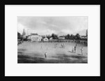 A cricket match in progress at Kennington Oval, London by Anonymous