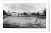 A cricket match in progress at Kennington Oval, London by Anonymous