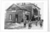 Damaged railway station at Roye, France, First World War by Anonymous