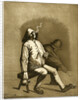 Two men sitting on a bench by Calnie