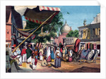 A street at the back of Jami Masjid, Delhi, India by William Carpenter