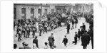 Soldiers convoying coal carts during the strike, Sheffield by Anonymous