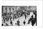 Soldiers convoying coal carts during the strike, Sheffield by Anonymous