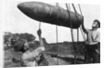 Large shell on its way to the front, First World War by Anonymous