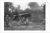 Big railway gun firing during the advance in the west, First World War by Anonymous