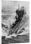 American submarine 'Preparedness' at full speed, First World War by Anonymous