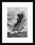 American submarine 'Preparedness' at full speed, First World War by Anonymous