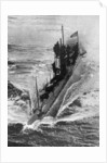 American submarine 'Preparedness' at full speed, First World War by Anonymous