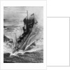 American submarine 'Preparedness' at full speed, First World War by Anonymous
