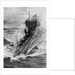 American submarine 'Preparedness' at full speed, First World War by Anonymous