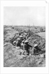 British troops on the Somme Heights, France, First World War by Anonymous