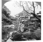 Japanese maids in a garden by BL Singley