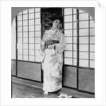 A tea house girl by Erdmann & Schanz