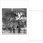 A Buddhist cemetery near Kurodani Monastery, Kyoto, Japan by Underwood & Underwood