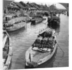 A busy freight canal in Tokyo, Japan by Underwood & Underwood