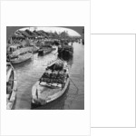 A busy freight canal in Tokyo, Japan by Underwood & Underwood