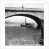 A steamer passing underneath Waterloo Bridge, London by Anonymous