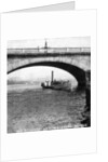 A steamer passing underneath Waterloo Bridge, London by Anonymous