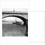 A steamer passing underneath Waterloo Bridge, London by Anonymous