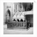 Monument of Walter de Grey, York Minster, York, North Yorkshire by George Washington Wilson