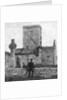 Ruins of the cathedral and St Martin's Cross, Iona, Argyll and Bute, Scotland by George Washington Wilson