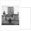 Ruins of the cathedral and St Martin's Cross, Iona, Argyll and Bute, Scotland by George Washington Wilson