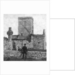 Ruins of the cathedral and St Martin's Cross, Iona, Argyll and Bute, Scotland by George Washington Wilson