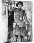 The War at Home: Bus Conductress by Archibald Standish Hartrick